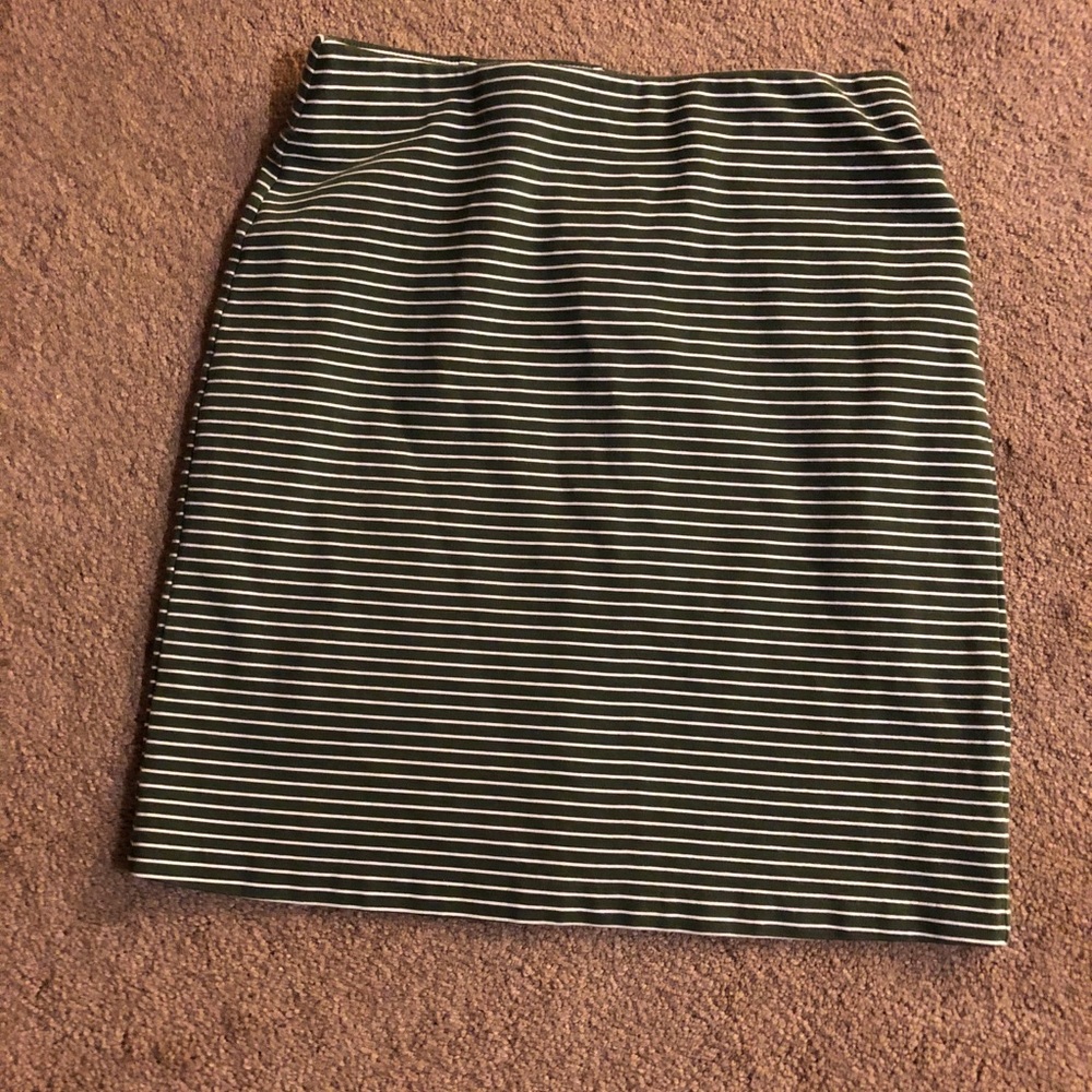 Striped Green/White Skirt